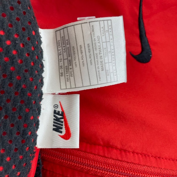 Vintage 90’s Nike White Tag Lightweight Jacket Red and Black Men’s Size Large - Picture 15 of 16
